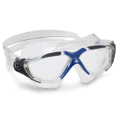 aqua sphere vista comfortable swim goggles with panoramic vision and easy adjust strap