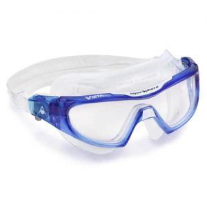 aqua sphere vista pro clear wrap round lenses swim goggles